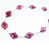 Natural Fine Quality Rubellite Pink Tourmaline Smooth Polished Diamond Beads Strand Length is 6 Inches & Sizes from 7mm to 12mm approx. 